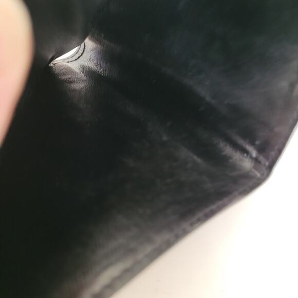 Givenchy Men's Card Bill Coin Holder Wallet Bifold Leather Medium Black Retro - Picture 10 of 13